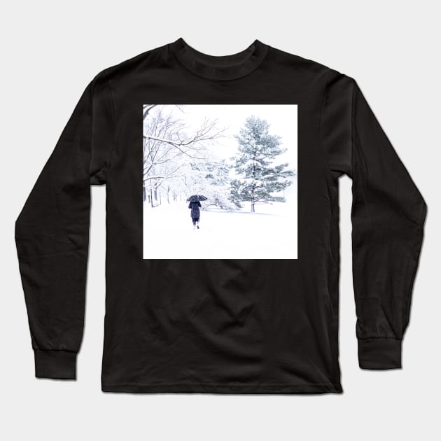 A walk in the snow Long Sleeve T-Shirt by ShootFirstNYC